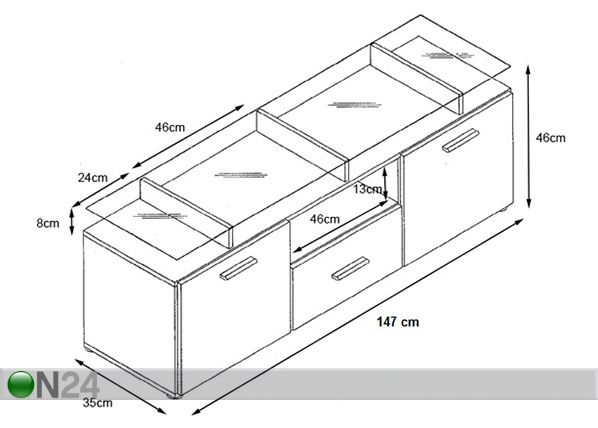 TV-taso 147 cm
