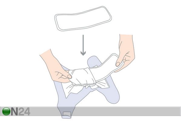Tyttöjen uintivaippa SMUUTI FRU-FRU 11-18 kg