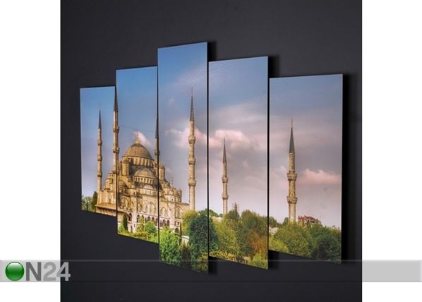 Viisiosainen taulu MOSQUE 100x60 cm