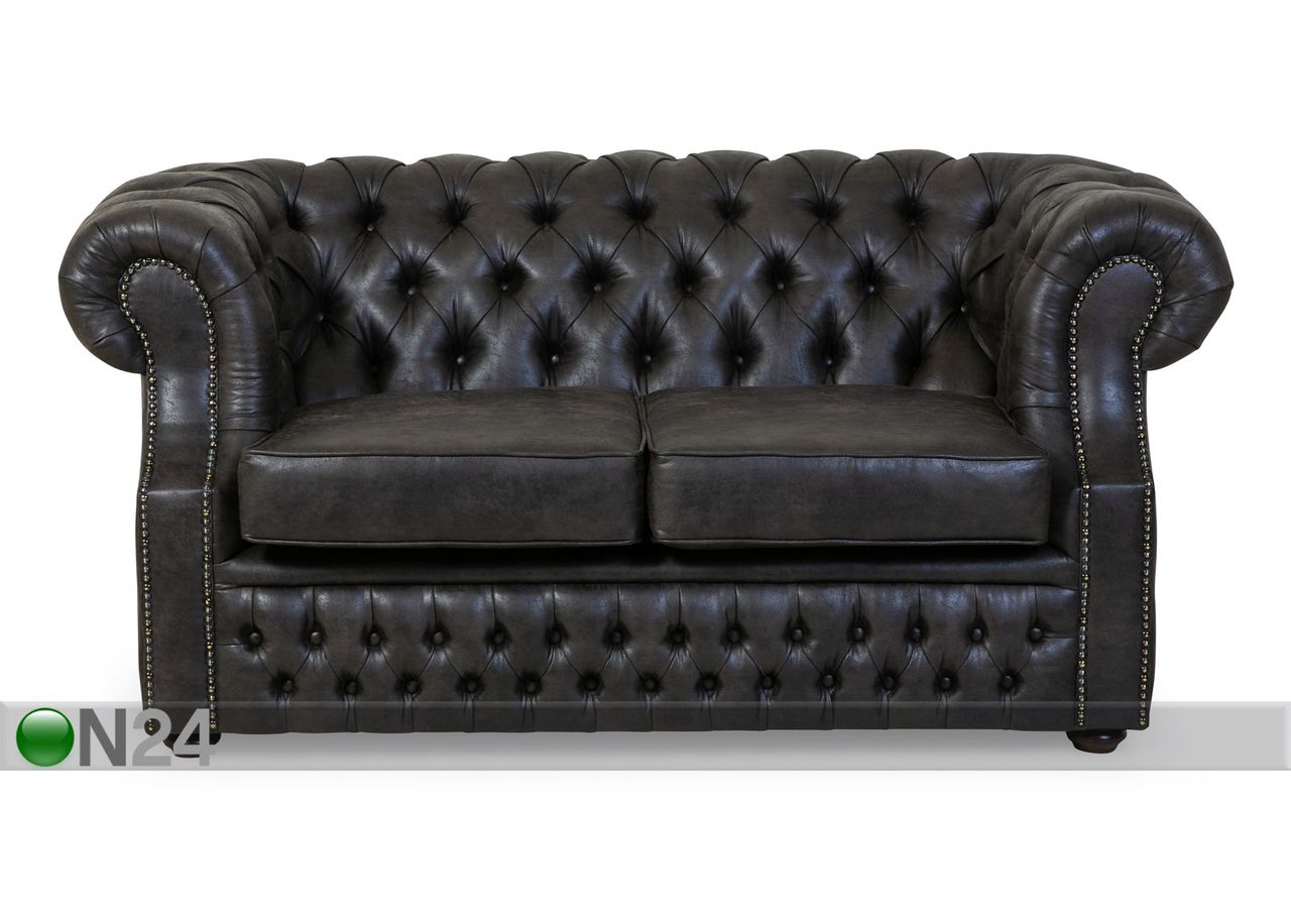 2-istuttava sohva Chesterfield kuvasuurennos
