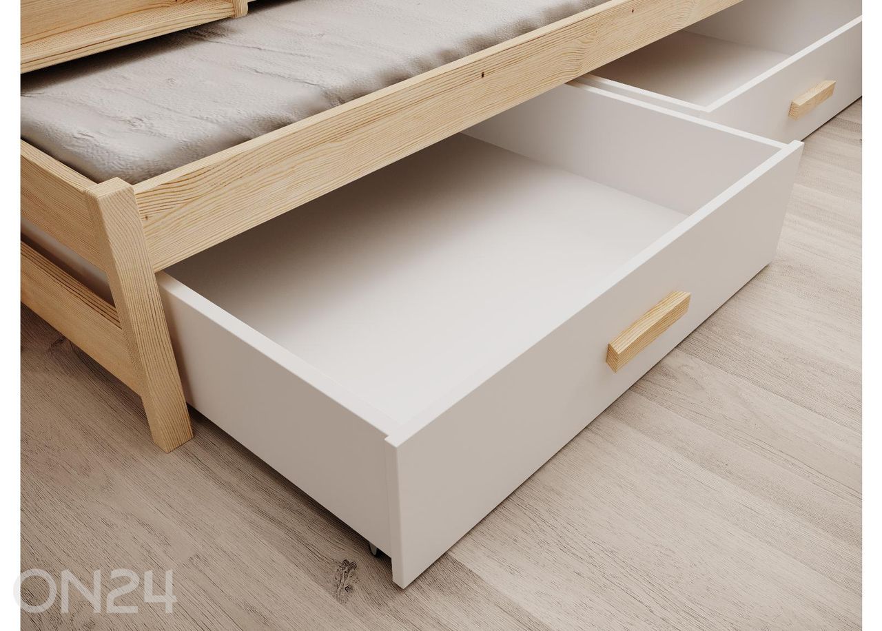 3-hengen kerrossänky setti LEIA patjoilla, 90x200 cm kuvasuurennos