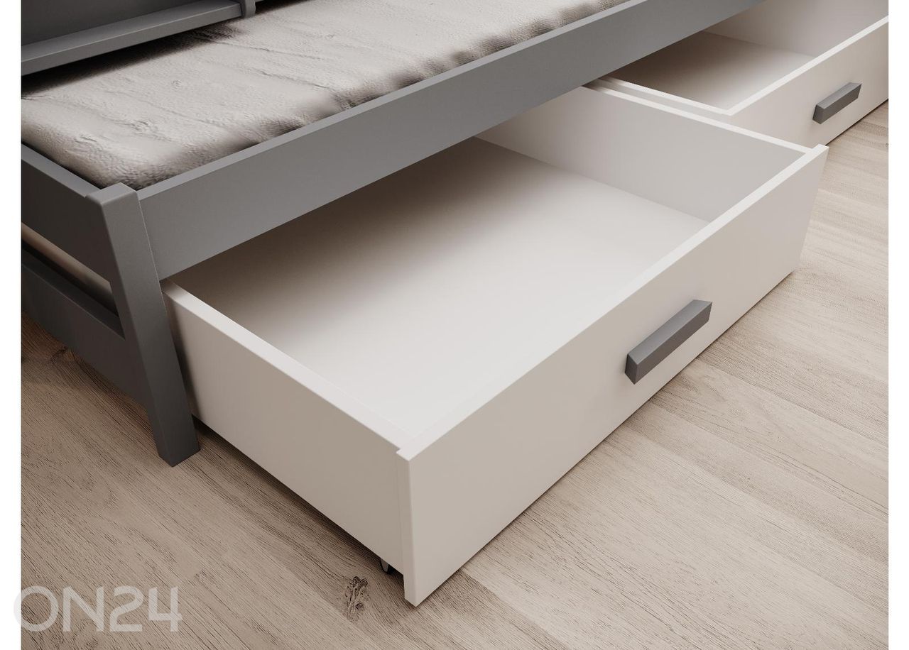 3-hengen kerrossänky setti LEIA patjoilla, 90x200 cm kuvasuurennos