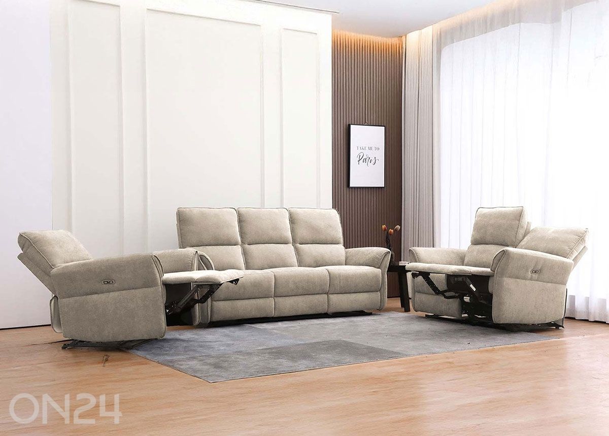 3-istuttava sohva Damika Recliner kuvasuurennos