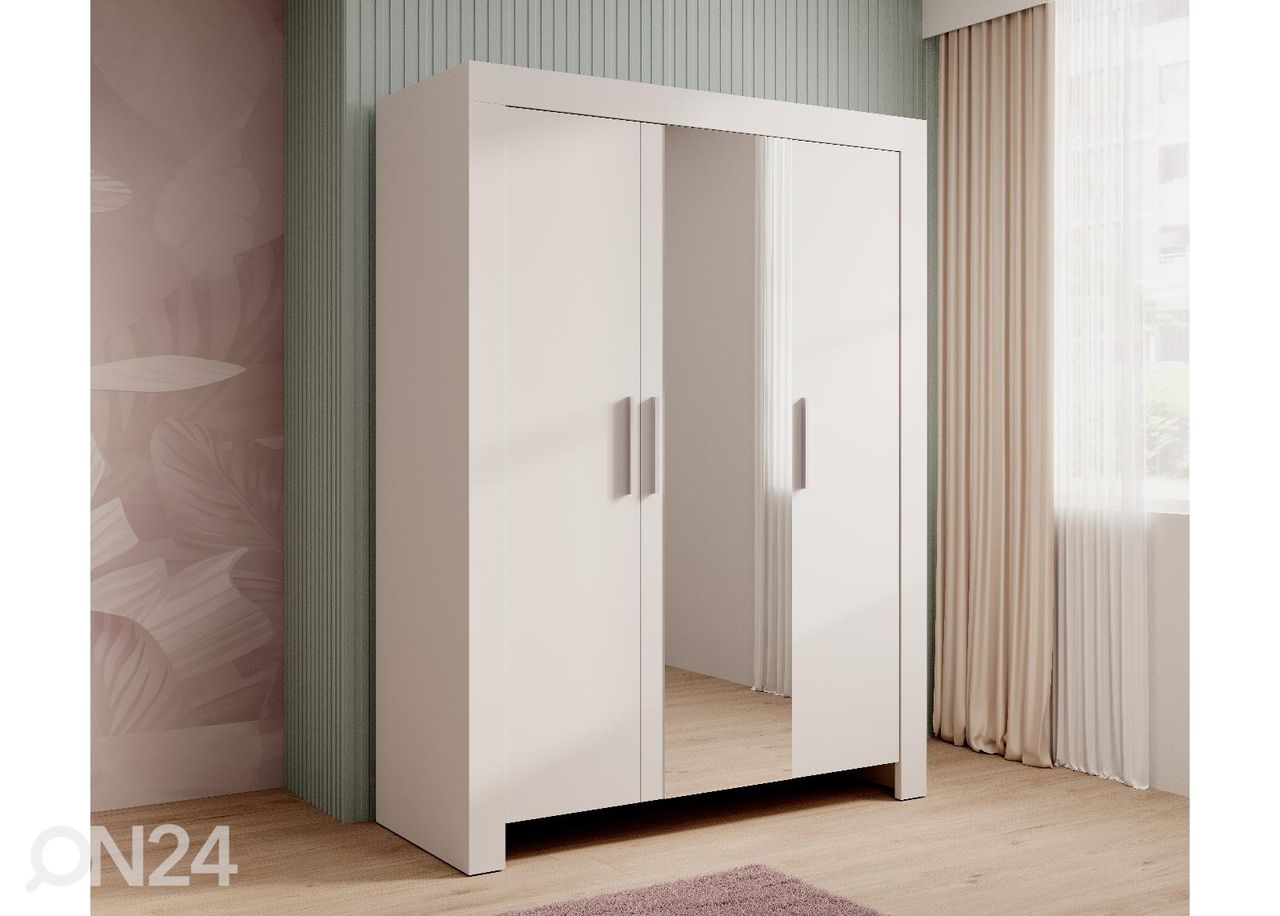 3-ovinen vaatekaappi Cely 150 cm kuvasuurennos