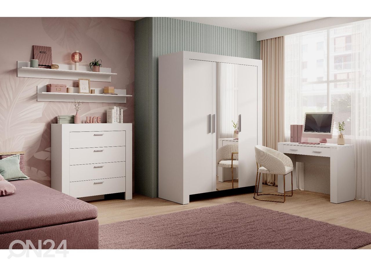 3-ovinen vaatekaappi Cely 150 cm kuvasuurennos