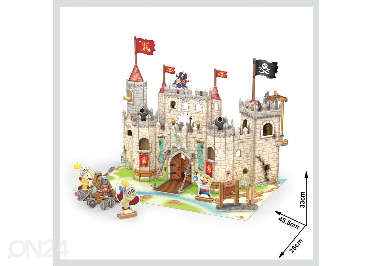 3D-palapeli Merirosvoilinna CUBICFUN kuvasuurennos