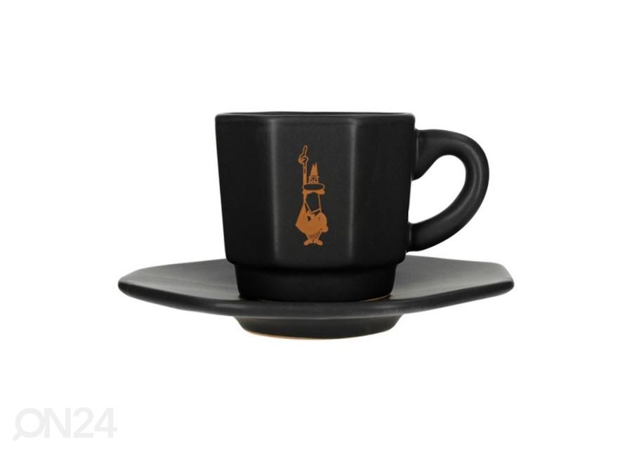 4-osainen kuppisarja Bialetti Perfetto Moka, musta kuvasuurennos