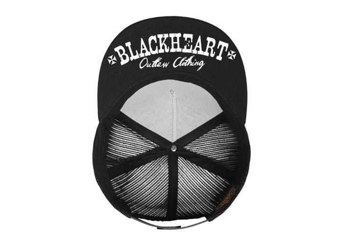 Aikuisten lippalakki BLACK HEART Devil Skull Trucker kuvasuurennos