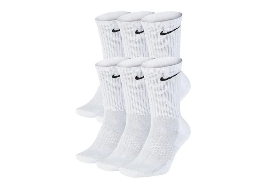 Aikuisten urheilusukat Nike Arjen joukko Tyyny Crew 6-pack SX7666-100 kuvasuurennos