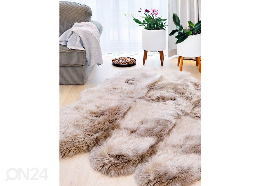 Aito lampaantalja Merino mink Octo ±170x180 cm kuvasuurennos