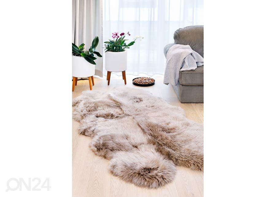 Aito lampaantalja Merino mink Quatro ±90x180 cm kuvasuurennos