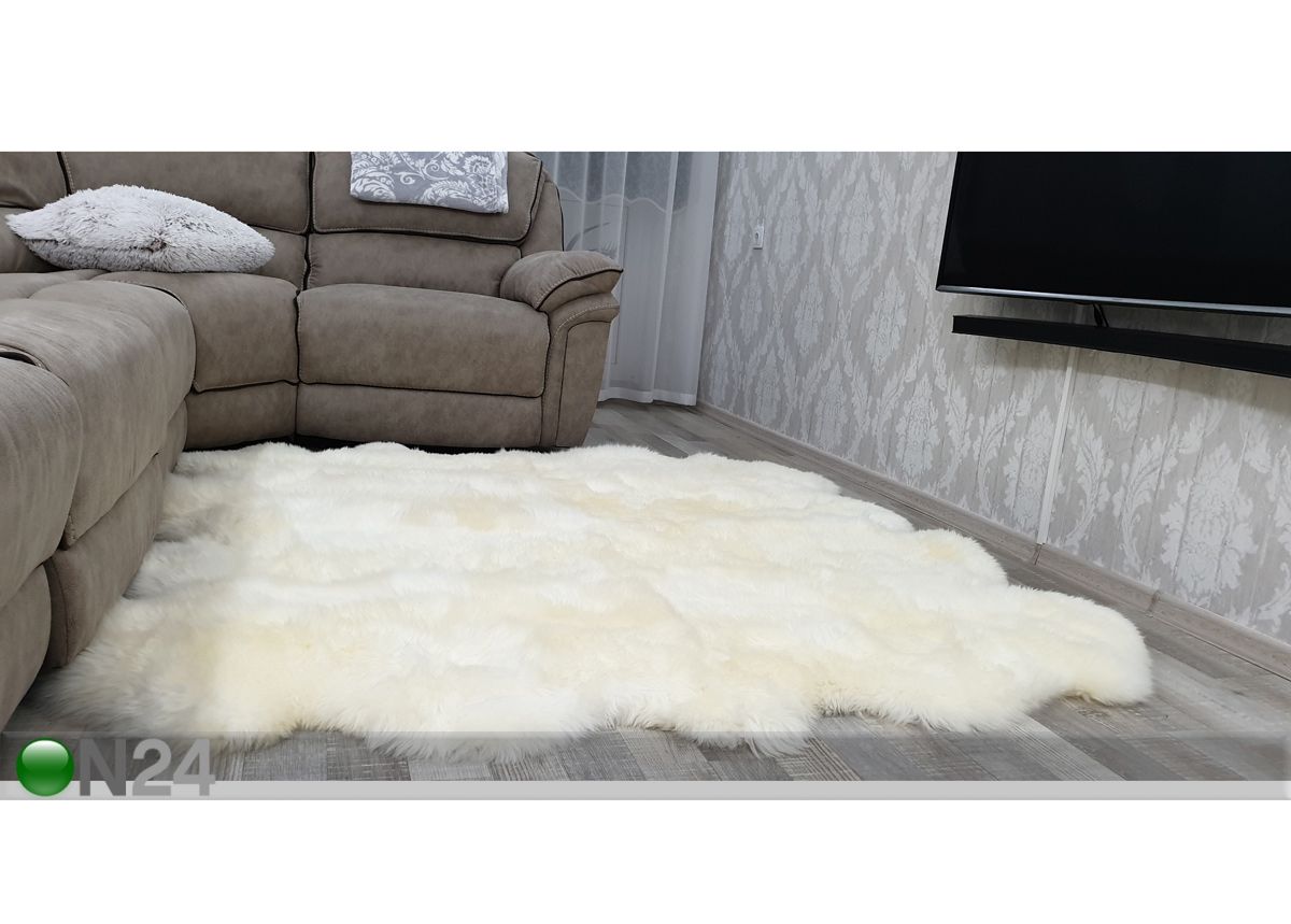 Aito lampaantaljamatto 170x180 cm kuvasuurennos