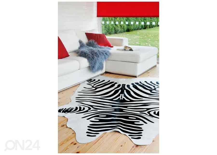 Aito lehmäntalja Zebra 170x180 cm kuvasuurennos