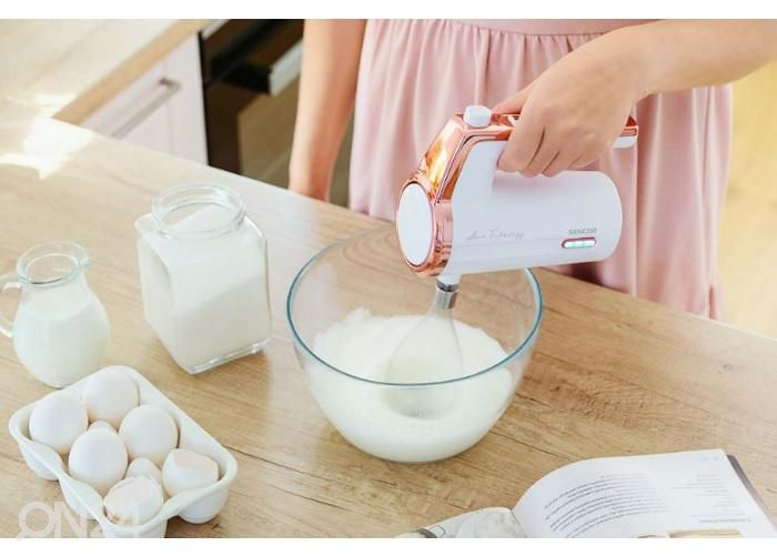 Akkukäyttöinen vatkain Sencor SHM9000WH, valkoinen kuvasuurennos