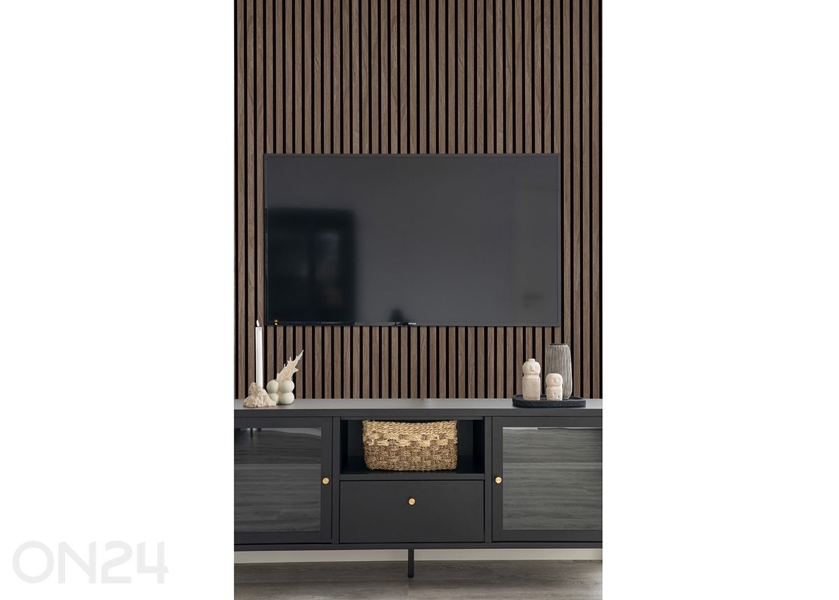 Akustiset seinäpaneelit Walnut 2 kpl kuvasuurennos