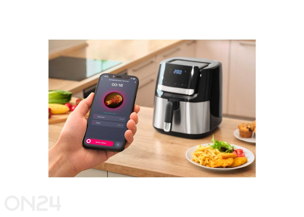 Älykäs kuumailma-friteerauslaite Sencor SFR6600SSEUE3 kuvasuurennos