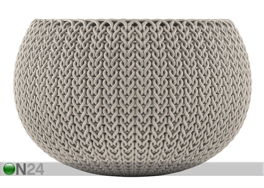 Amppeli KETER COZIES suuri, beige Ø36 x h23 cm kuvasuurennos