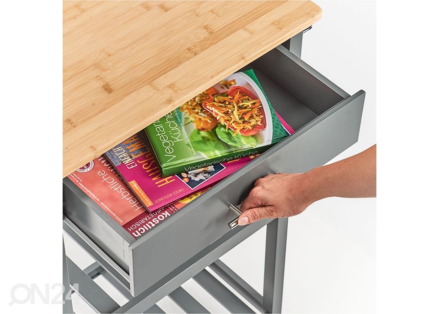 Apupöytä pyörillä kuvasuurennos