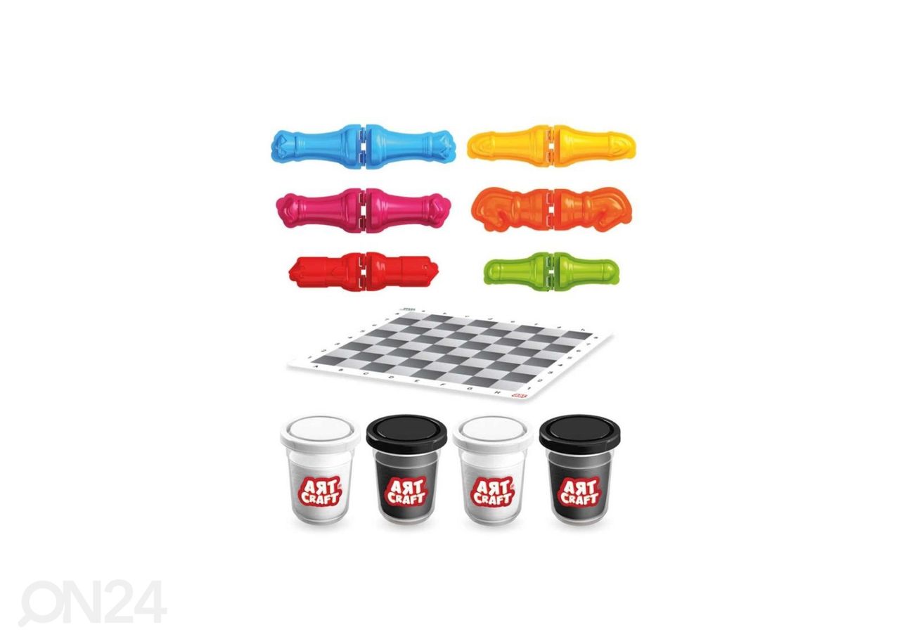 Art Craft Play Dough-shakkilauta muoteilla kuvasuurennos