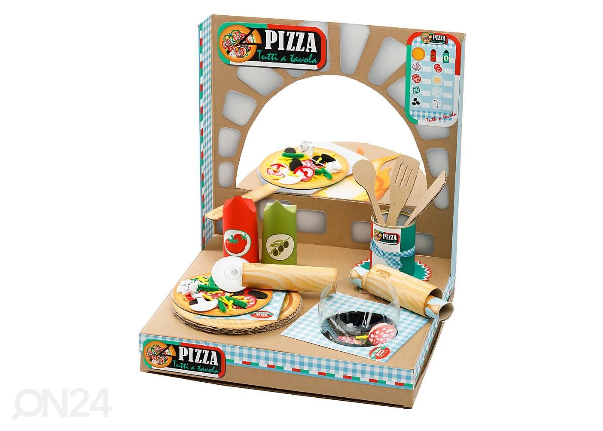 Askartelusetti Tee itse leikkipizza kuvasuurennos