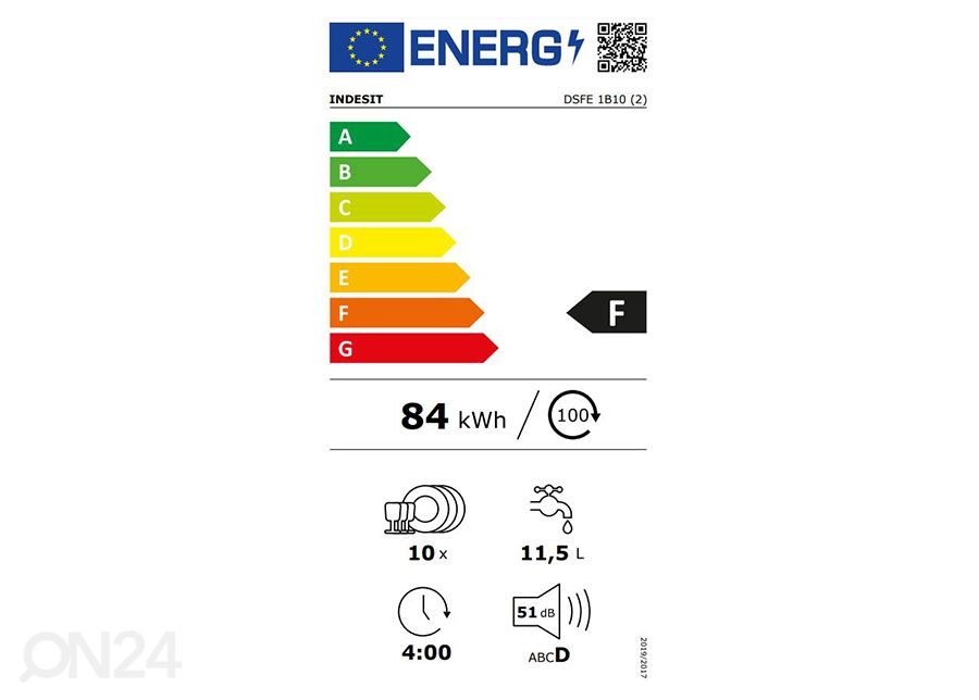 Astianpesukonekone Indesit DSFE1B10 kuvasuurennos