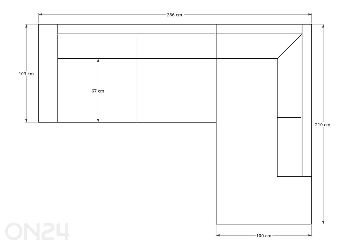 Atto Collection kulmasohva Daily kuvasuurennos