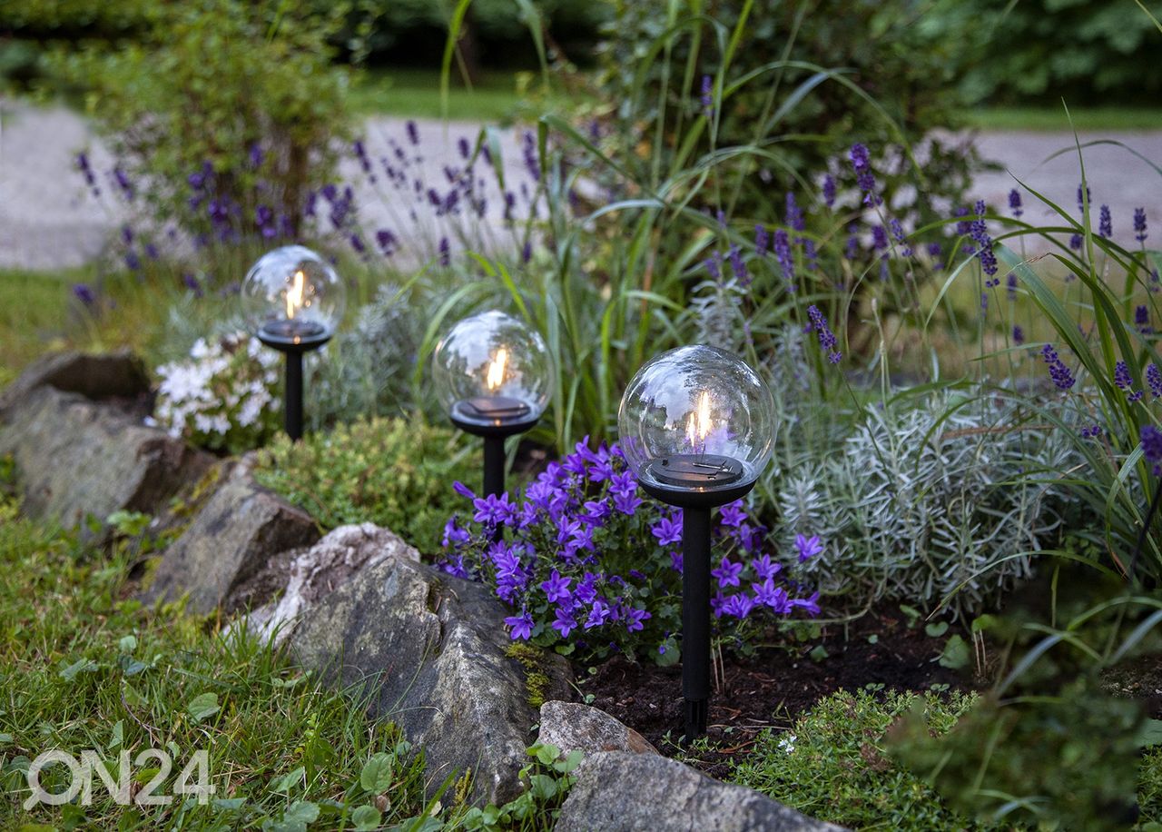 Aurinkokennovalaisimet Globe 3 kpl kuvasuurennos