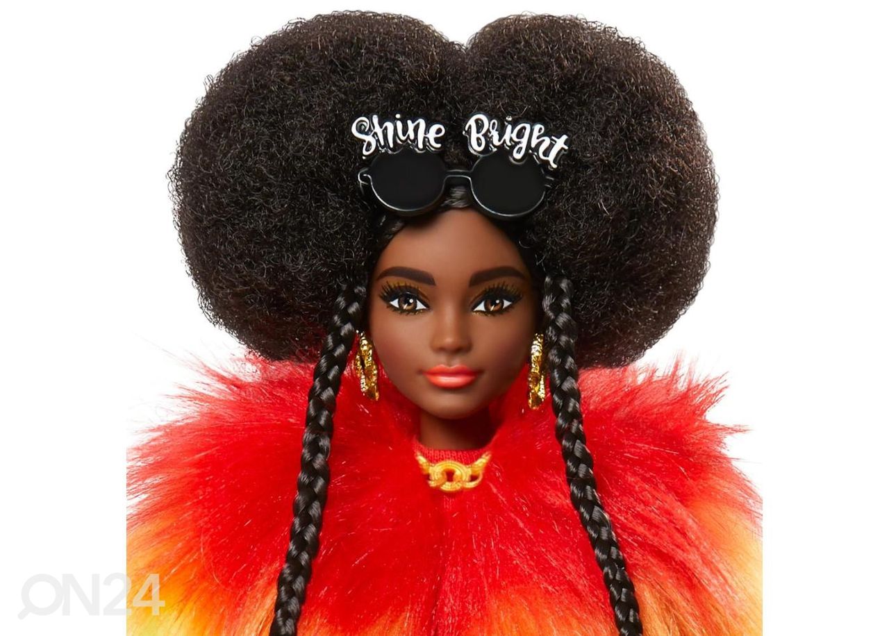 Barbie® Ekstra Sateenkaari turkisjakku kuvasuurennos