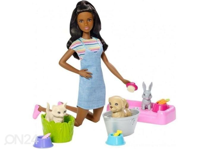 Barbie® Play'N 'Wash nukke ja lemmikit kuvasuurennos
