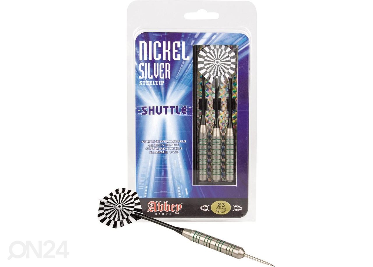 Darts tikkasetti Nickel/silver Abbey kuvasuurennos