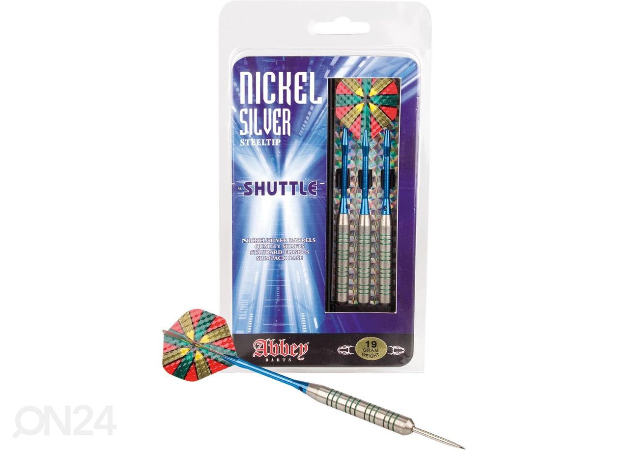 Darts tikkasetti Nickel/silver Abbey kuvasuurennos