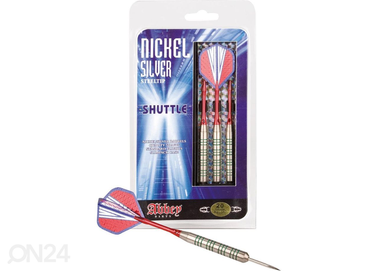 Darts tikkasetti Nickel/silver Abbey kuvasuurennos