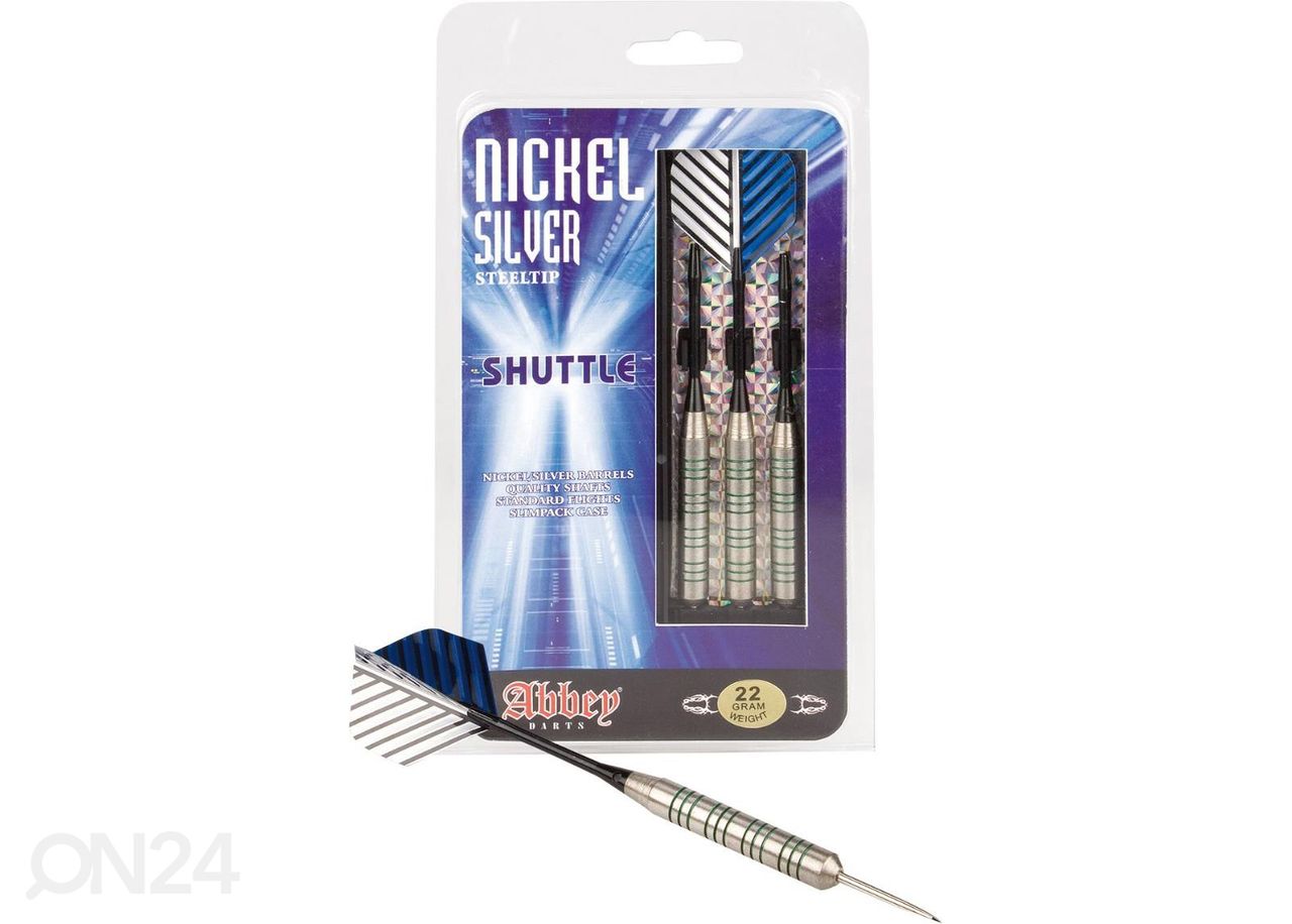 Darts tikkasetti Nickel/silver Abbey kuvasuurennos