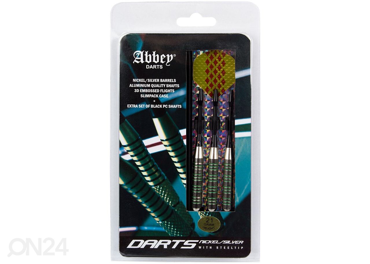 Darts tikkasetti Nickel/silver Abbey kuvasuurennos