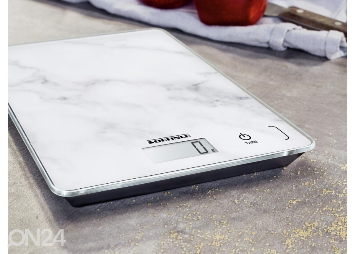 Digitaalinen keittiövaaka Soehnle Page Compact 300 marble kuvasuurennos