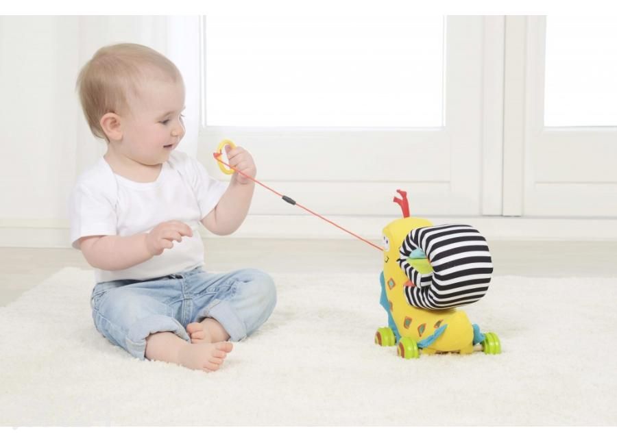 Dolce Toys vedettävä lelu värikäs etana Sammy kuvasuurennos