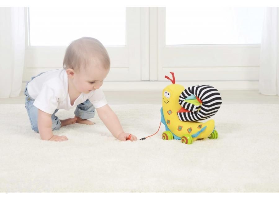 Dolce Toys vedettävä lelu värikäs etana Sammy kuvasuurennos