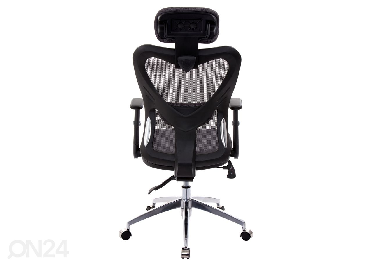 Ergonominen työtuoli Evita Deluxe musta kuvasuurennos