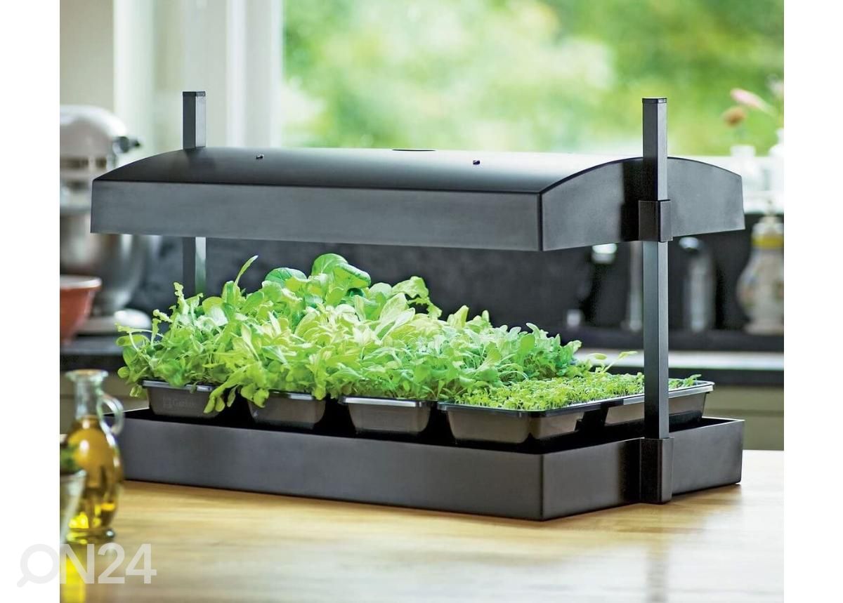 Esikasvatuslaatikko valaistuksella Micro Grow Light Garden 11 W, musta kuvasuurennos