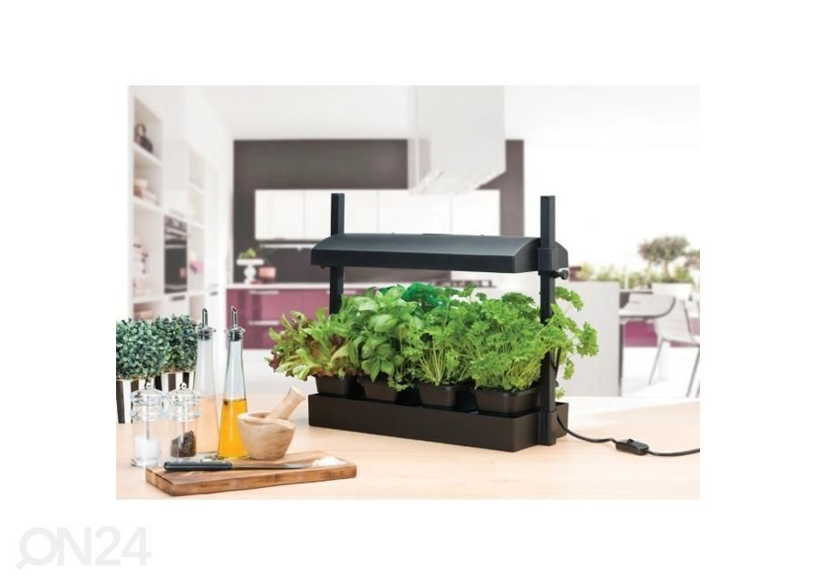 Esikasvatuslaatikko valaistuksella Micro Grow Light Garden 11 W, musta kuvasuurennos