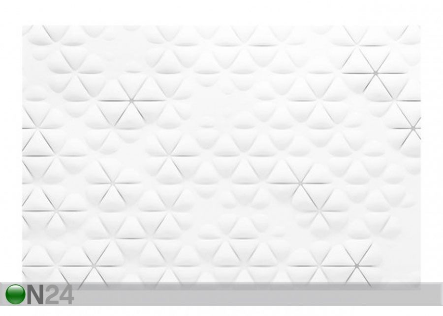 Fleece-kuvatapetti Abstract Triangles In 3D kuvasuurennos
