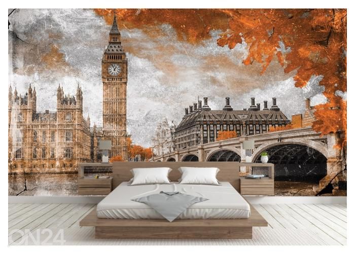 Fleece-kuvatapetti Art Mural Big Ben 416x290 cm kuvasuurennos
