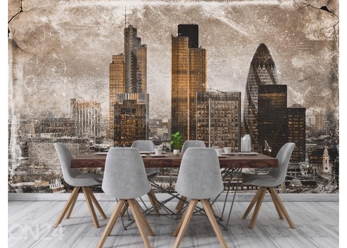 Fleece-kuvatapetti Art Mural City Of London 400x260 cm kuvasuurennos