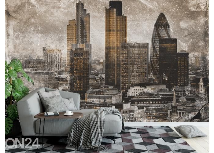 Fleece-kuvatapetti Art Mural City Of London 400x260 cm kuvasuurennos
