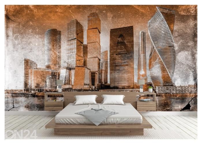 Fleece-kuvatapetti Art Mural Moscow City 400x260 cm kuvasuurennos