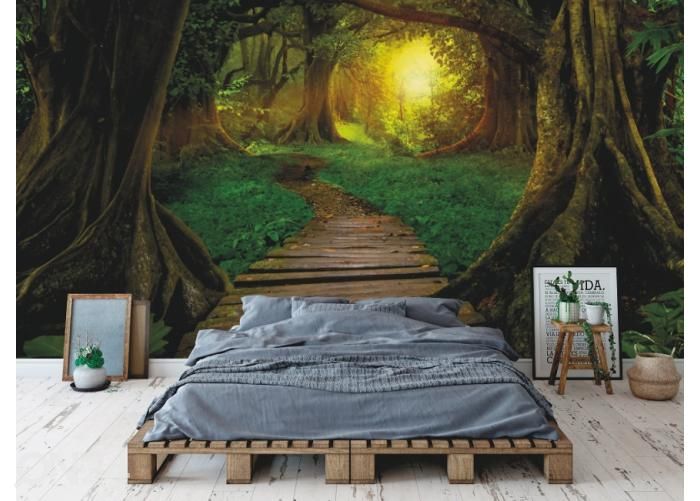 Fleece kuvatapetti Asian Jungle 368x254 cm kuvasuurennos