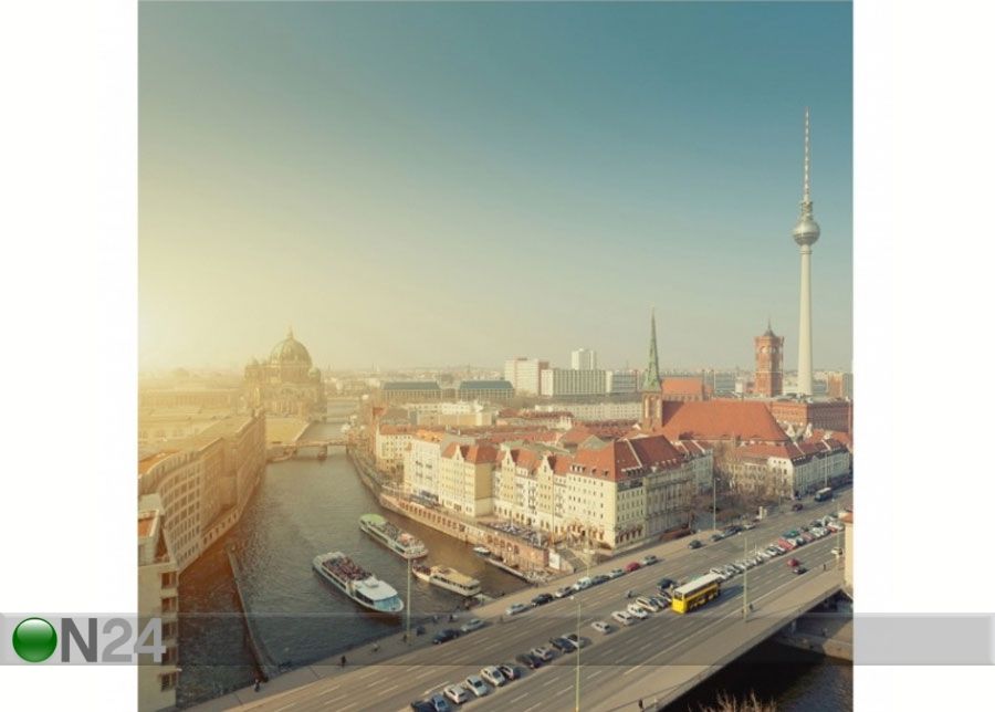 Fleece-kuvatapetti BERLIN IN THE MORNING kuvasuurennos