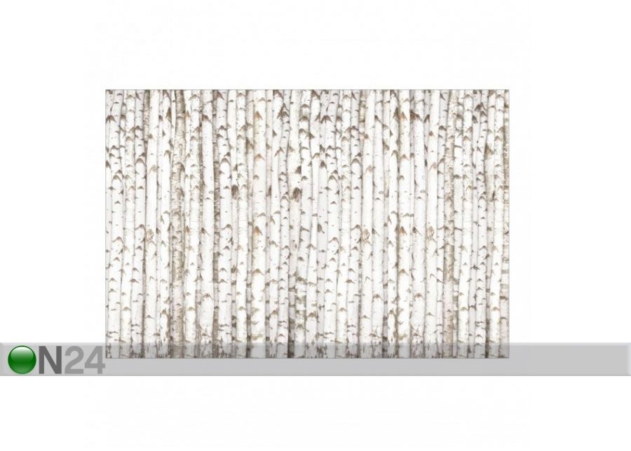 Fleece-kuvatapetti BIRCH WALL kuvasuurennos
