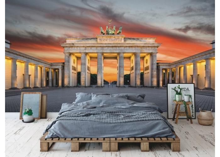 Fleece kuvatapetti Brandenburg Gate 400x260 cm kuvasuurennos