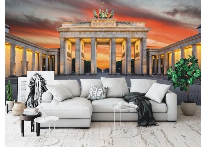 Fleece kuvatapetti Brandenburg Gate 416x290 cm kuvasuurennos